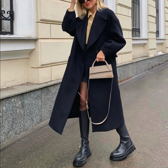 Zara Black Lug Sole Boots NWT - Picture 10 of 16